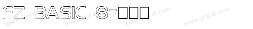 FZ BASIC 8字体转换